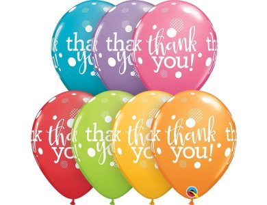 Μπαλόνια Λάτεξ 11" Thank You Festive Assortment / 25 τεμ