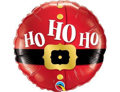 Μπαλόνι Φοιλ 18" Στρογγυλό Ho Ho Ho Santa"s Belt