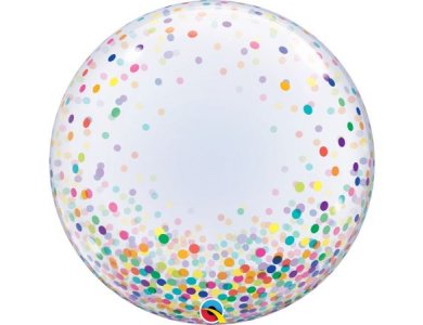 Deco Bubble 24" Colourful Confetti Dots