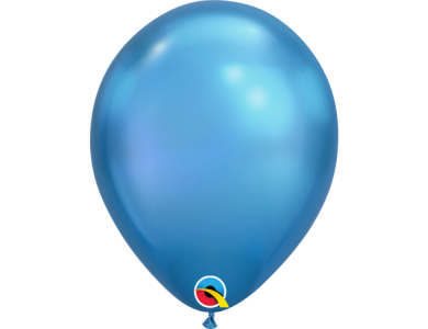Μπαλόνια Λάτεξ 7" Μπλε Chrome /100 τεμ