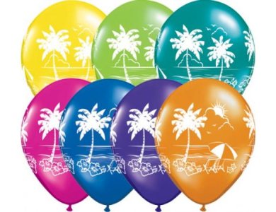 Μπαλόνια Λάτεξ 11" Tropical Vistas /25 τεμ