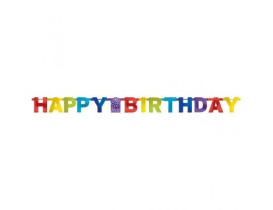 Γιρλάντα γράμματα Bright Birthday 2,19μ