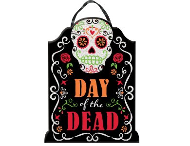 Πινακίδα Day Of The Dead με Glitter