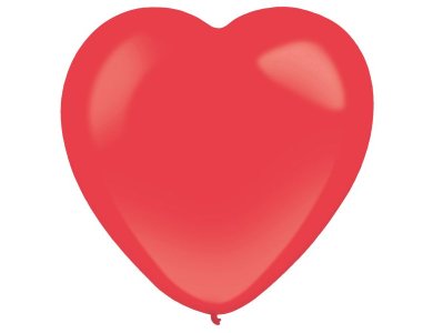 Μπαλόνια Λατέξ 12" Κοκκίνη Καρδιά / 50 τεμ