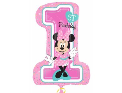 Μπαλόνι Φοιλ Σχήμα 1st Birthday Minnie Mouse