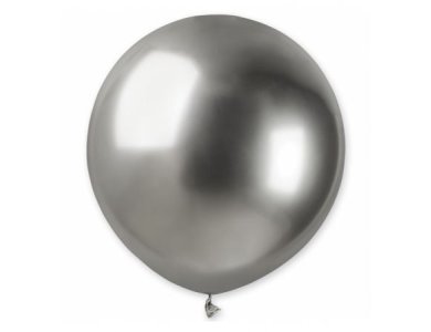 Μπαλόνια Λάτεξ 19" Shiny Silver - Ασημί / 3 pcs