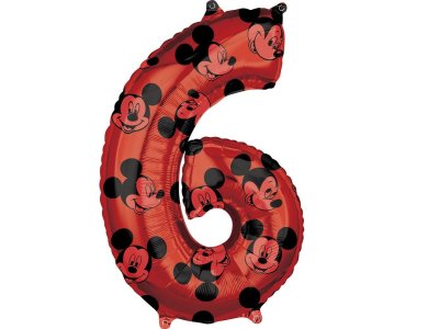 Μπαλόνι Φοιλ 26" Νούμερο "6" Mickey Mouse Forever
