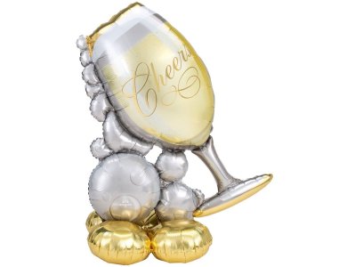Μπαλόνι φοιλ AirLoonz Bubbly Wine Glass/ 104εκ x 129εκ