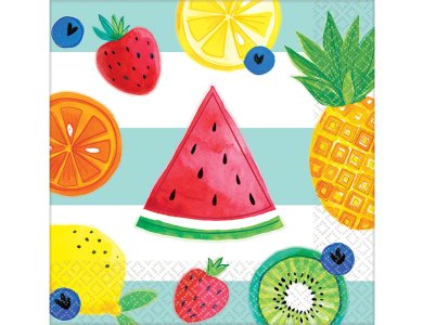 Χαρτοπετσέτες γλυκού Hello Summer /16 τεμ - Φρούτα