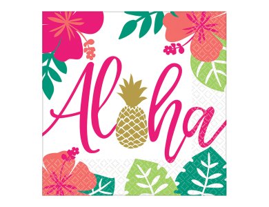 Χαρτοπετσέτες φαγητού 33εκ Aloha-Pineapple-Flamingo /16 τεμ