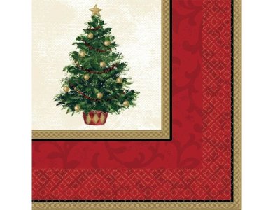 Χαρτοπετσέτες φαγητού 33εκ Christmas Tree /16 τεμ