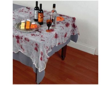 Τραπεζομάντηλο Γάζα με Αίμα Halloween