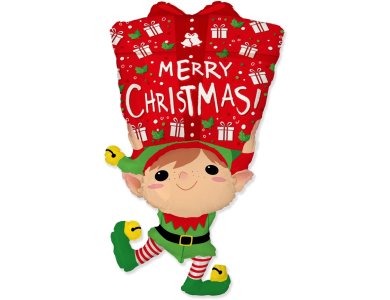 Μπαλόνι Φοιλ Σχήμα Merry Christmas Elf / 107 x 58 εκ Ξωτικό