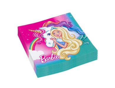 Χαρτοπετσέτες φαγητού 33εκ Barbie Dreamtopia /20 τεμ