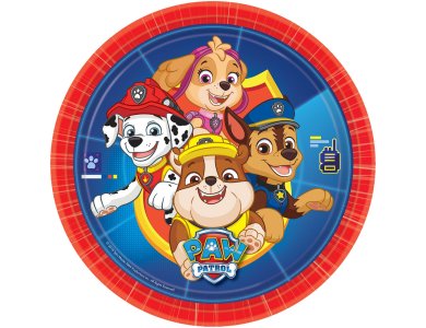 Πιάτα χάρτινα φαγητού 23εκ Paw Patrol New /8 τεμ