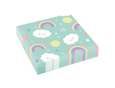Χαρτοπετσέτες 33 εκ Rainbow & Cloud /20 τεμ