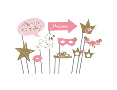 Σετ Φωτογραφικού Θαλάμου Princess for a Day /10 τεμ