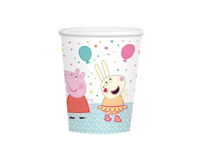 Ποτήρια χάρτινα 250ml Peppa Pig / 8 τεμ