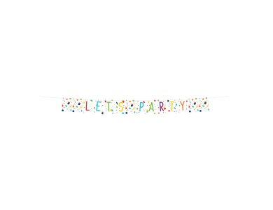 Γιρλάντα Σημαιάκια Confetti Birthday