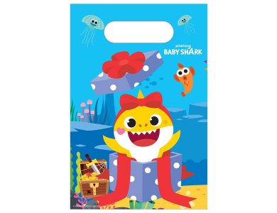 Τσάντες Δώρου χάρτινες Baby Shark / 8 τεμ