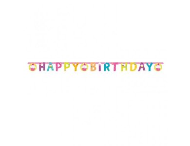 Γιρλάντα γράμματα Ηappy Birthday Cupcake