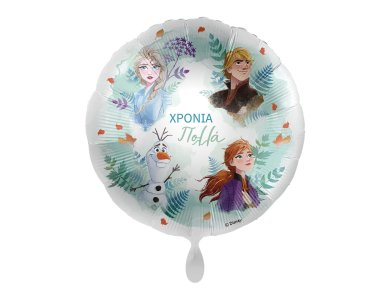 Μπαλόνι Φοιλ 17" Χρόνια πολλά Frozen - Kristoff, Elsa, Anna & Olaf / 43 εκ