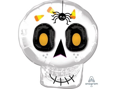 Μπαλόνι Φοιλ Σχήμα 3D effect Cute Halloween Skull / 63 εκ