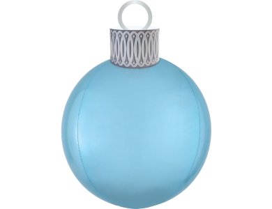 Μπαλόνι Φοιλ Orbz XL Ornament Pastel Blue / 38εκ x 50εκ - Χριστουγεννιάτικη μπάλα