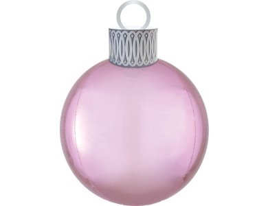 Μπαλόνι Φοιλ Orbz XL Ornament Ροζ Pastel Pink / 38εκ x 50εκ - Χριστουγεννιάτικη μπάλα