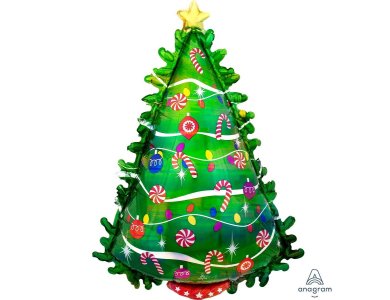 Μπαλόνι φοιλ Σχήμα Χριστουγεννιάτικο Δέντρο / 66 x 91 εκ