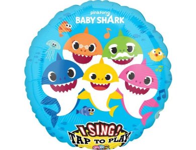 Μπαλόνι Φοιλ Sing -A-Tune Baby Shark / 71εκ