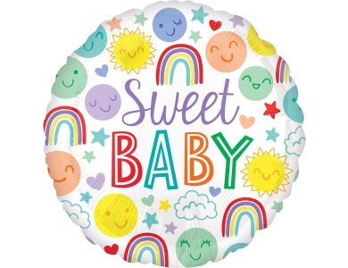 Μπαλόνι Φοιλ 17" Sweet Baby Icons /43 cm