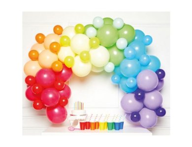 Σετ για Γιρλάντα Organic DIY Rainbow 78 μπαλόνια