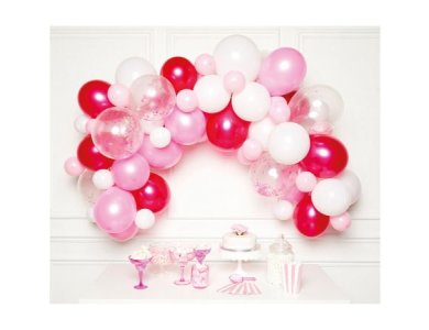 Σετ για Γιρλάντα Organic DIY Ροζ / 70 μπαλόνια