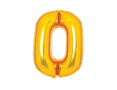 Μπαλόνι Φοιλ Σχήμα Χρυσό 26" Νούμερο "0"