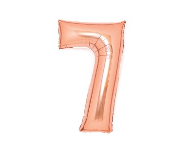 Φοιλ Σχήμα Ροζ Χρυσό 26" Νούμερο "7"