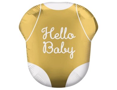 Μπαλόνι Φοιλ Σχήμα Hello Baby Onesie / 55εκ Χ 60εκ ύψος
