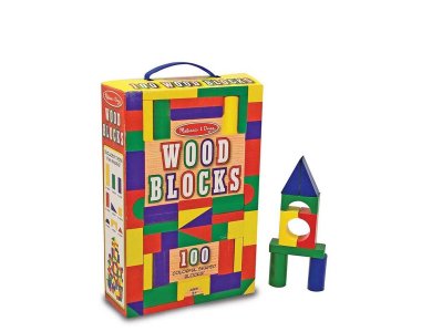 Melissa & Doug - Ξύλινα τουβλάκια 100τμχ.