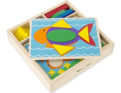 Melissa & Doug - Ξύλινα Σχήματα και Σχέδια