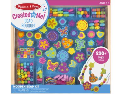 Melissa & Doug - Φτιάξτε κοσμήματα με ξύλινες χάντρες 220 τεμ.