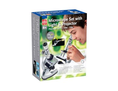 Edu Science - Μικροσκόπιο Με Φως, Zoom & Προτζέκτορα