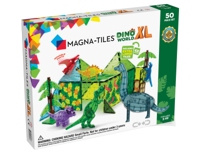 Magna-Tiles Μαγνητικό Παιχνίδι Dino World XL 50 κομματιών