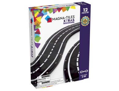 Magna-Tiles Μαγνητικό Παιχνίδι 12 κομματιών XTRAS Roads