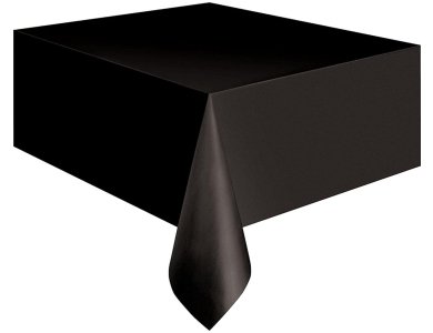 Τραπεζομάντηλο Πλαστικό Μαύρο / 137 x 274 εκ