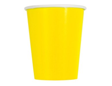 Ποτήρια Χάρτινα 266ml Κίτρινο /8 τεμ